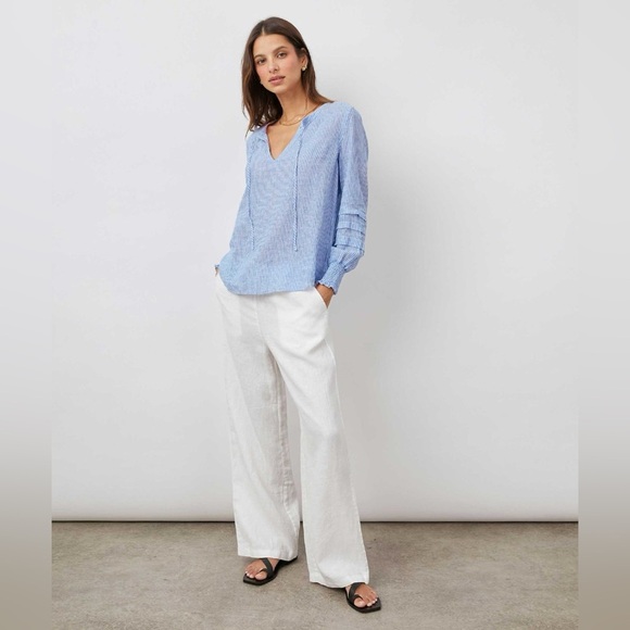 Rails Stripe Linen Caterina Top - Picture 2 of 12